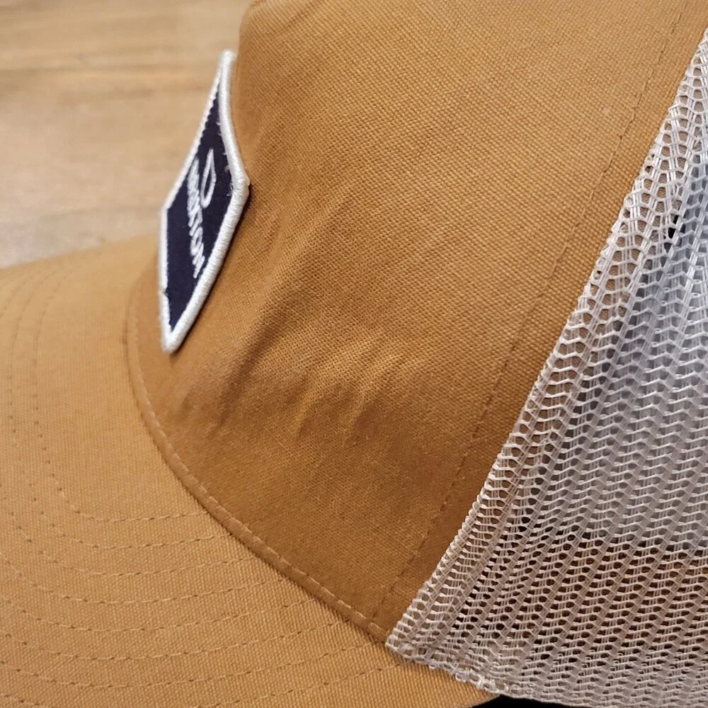 Brixton Hat Cap Snapback Brown Mesh Back Trucker Patch One Size Adjustable